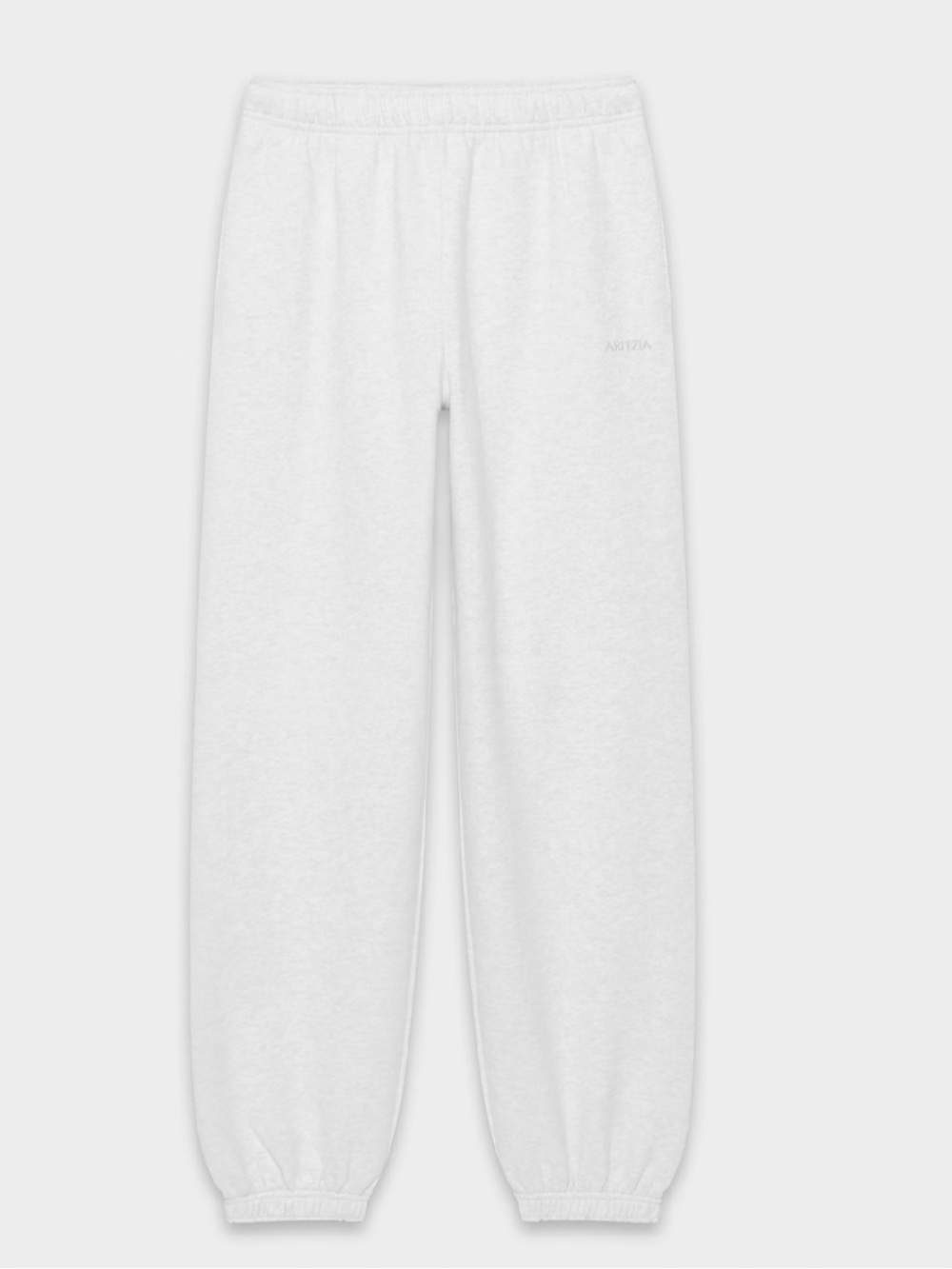 Aritzia TNA Cozy Fleece White Sweatpants